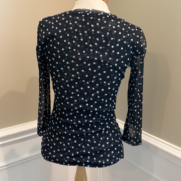 INC International Concepts Polka Dot Top - Picture 3 of 7